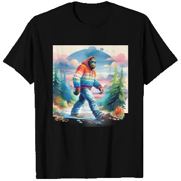 Discover Bฺigfoot Wilderness Wanderer: Retro Ramble T Shirts