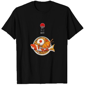 Discover Harmony of Koi Fish and Katsu Delight T Shirts