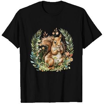 Discover Squirrel Clipart - Woodland Creatures Art, Cute T Shirts