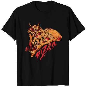 Discover PIZZA SKULL Classic T Shirts