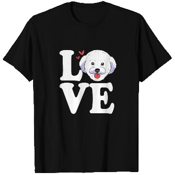 Discover Cute Dog Face I Love My Bichon Frise T Shirts