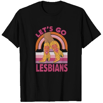 Discover Let's Go Lesbians LGBTQ Pride Month Cowgirl T Shirts