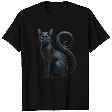 Discover Elegant Black Sphynx Funny T Shirts