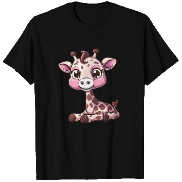 Discover Adorable Baby Giraffe Character For You T Shirts