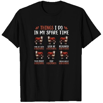 Discover Things I Do Hereford Cow Lover Hereford Cows T Shirts