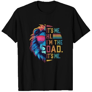 Discover It's Me Hi I'm The Dad It's Me Retro Father's Day T Shirts