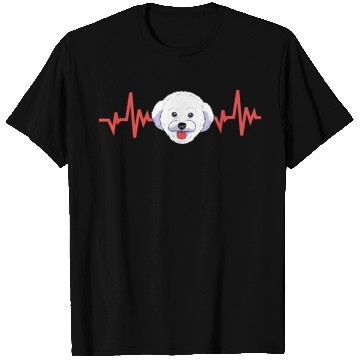 Discover Dog Face Dog Heartbeat Bichon Frise Lovers T Shirts