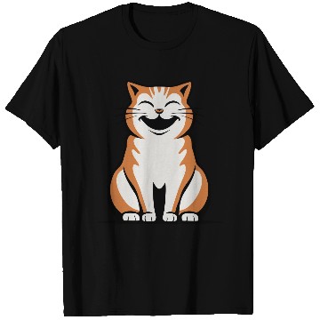 Discover Happy Orange Tabby Vector 3 Colors T Shirts