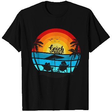 Discover Beach Vibes - Ocean Scene - Adults & Cocktails T Shirts