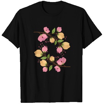 Discover Flowers rose and yellow T Shirts