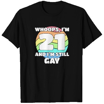 Discover 21st Birthday 21 BDay Lesbian Gay Bi Trans - T Shirts
