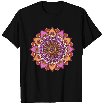 Discover Lesbian Pride Mandala Zunaria Pattern T Shirts