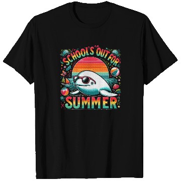 Discover Schools Out For Summer Teacher Beluga Whale T Shirts