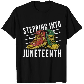 Discover Stepping Into Juneteenth 2024 Afro American T Shirts