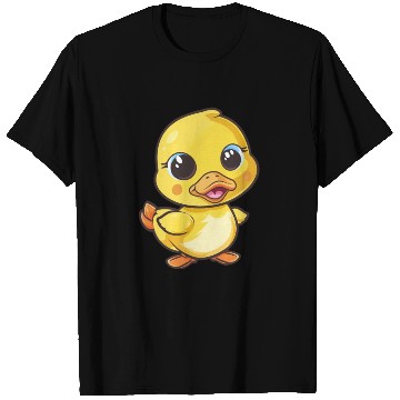 Discover Adorable Yellow Duckling Happy Dance T Shirts