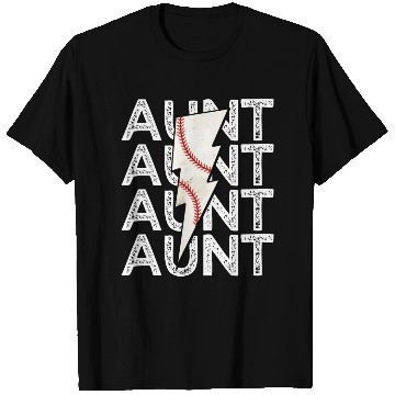 Discover Baseball Aunt Lightning T Shirts