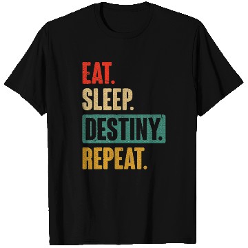 Discover Eat Sleep Destiny Repeat Video Games Gaming Gift T Shirts