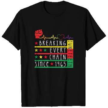 Discover Juneteenth Breaking Every Chain Since 1865 T Shirts