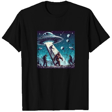 Discover Bigfoot and the UFO T Shirts