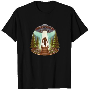 Discover Bigfoot and the UFO T Shirts