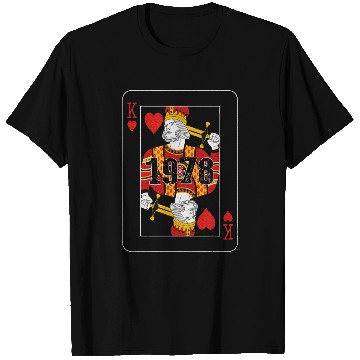 Discover King Cards Poker 1978 Year Old Limited Birthday T Shirts