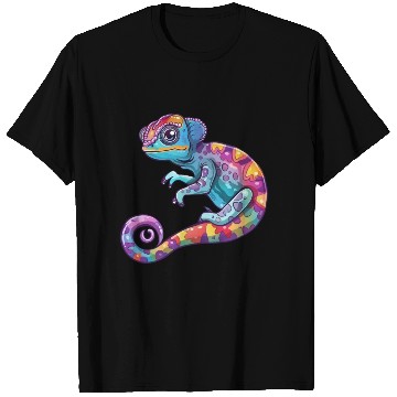 Discover Colorful Chameleon Fantasy Creature T Shirts
