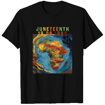Discover Juneteenth 1865 Africa Map T Shirts
