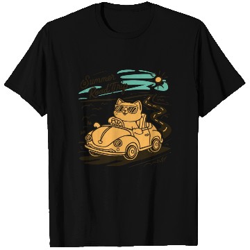 Discover Summer Road Trip Vacation Cat lover Gift T Shirts