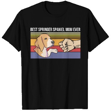 Discover Retro Mothers Day Dog Lover Springer Spaniel Mom T Shirts