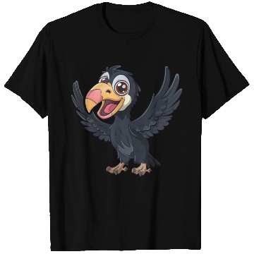 Discover Joyful California Condor Cartoon Character T Shirts