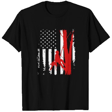 Discover American Flag Arborist For Men Cool Tree Lover T Shirts