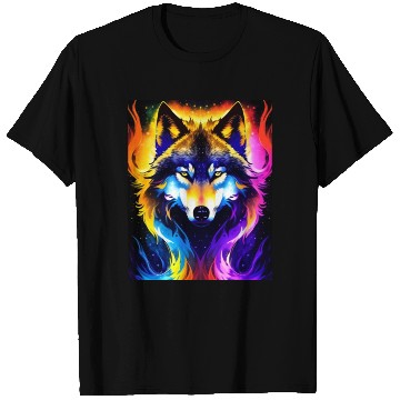Discover Cosmic Wolf T Shirts