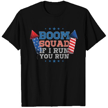 Discover BOOM SQUAD Fireworks Director 4th of July T Shirts
