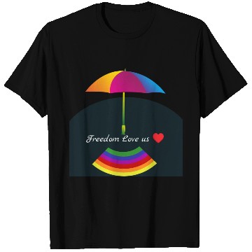 Discover Freedom Love Us  T Shirts