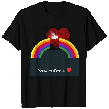 Discover Freedom Love Us Pride Month T Shirts
