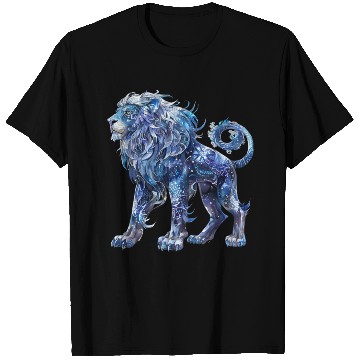 Discover Celestial Lion Images, Mystical Lion, Night sky T Shirts
