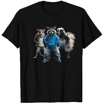 Discover STREET CATS, RACCOON POSSUM SKUNK T Shirts