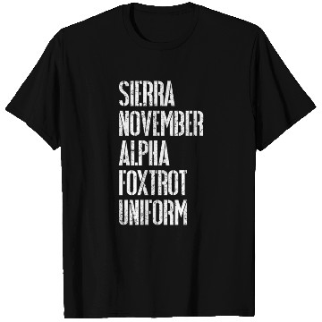 Discover Situation Normal Fucked Military T Shirts