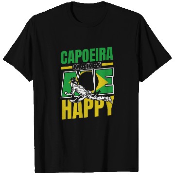 Discover Capoeira Makes Me Happy Capoeirista Ginga Dance T Shirts