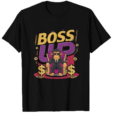 Discover Boss Up Monkey Design T Shirts