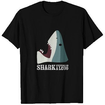 Discover Shark Stepping On Toy Funny Internet Humor Meme T Shirts