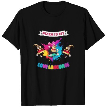 Discover Pizza is my love language T Shirts