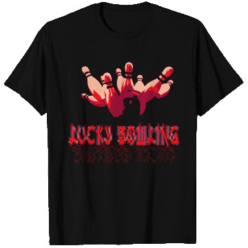 Discover Toon red lucky bowling Ball cracker T Shirts