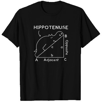Discover Math Teacher Joke Geometry Hypotenuse Hippotenuse T Shirts