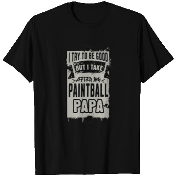 Discover paintball papa, black and grey T Shirts