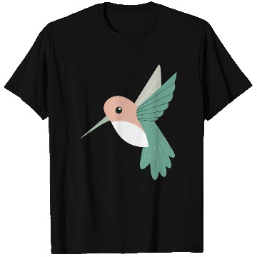 Discover Hummingbird with green beak T Shirts