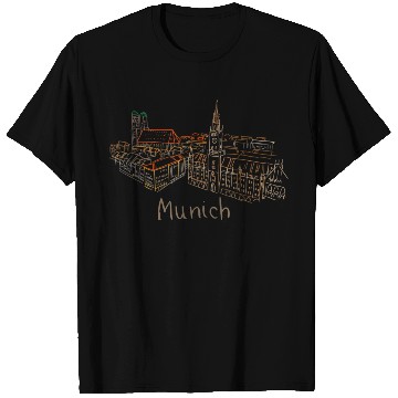 Discover DD City Munich Germany T Shirts