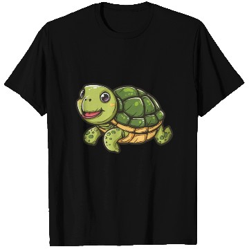 Discover Happy Turtle With A Big Smile T Shirts