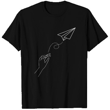 Discover Paper Airplane Wanderlust Traveler Pilot T Shirts
