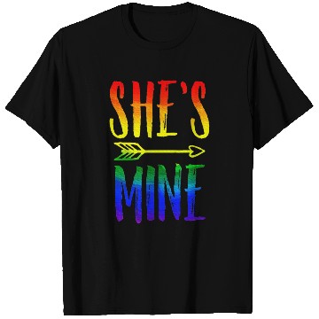 Discover I'm Hers She's Mine LGBT Pride Lesbian Couple T Shirts